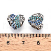 Alloy Rhinestone European Beads FIND-N009-12P-3