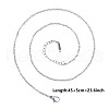 Stainless Steel Cable Chain Necklaces for DIY Jewelry Making Accessories EH9991-15-1