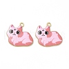 Alloy Enamel Pendants ENAM-M046-11G-F-2