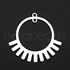 Non-Tarnish 201 Stainless Steel 2-Loop Link Pendants STAS-N090-LA029-1