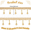 Curtain Plastic Beaded Fringe Trim OCOR-WH0090-69D-2