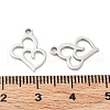 Non-Tarnish 316 Surgical Stainless Steel Charms STAS-Q314-21P-3