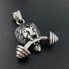 Stylish Punk Lion Pendant Necklace for Men WE0194-4