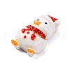 Christmas Duck Theme Opaque Resin Cabochons RESI-Q010-03D-2
