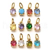 Ion Plating(IP) 304 Stainless Steel Rhinestone Pendants STAS-A104-15G-1