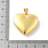 Brass Locket Pendants KK-C092-25G-4