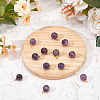 FIBLOOM 12Pcs Natural Amethyst Charms G-FI0001-27-4