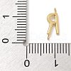 304 Stainless Steel Letter Connector Charms STAS-M108-01G-18-3