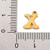 201 Stainless Steel Charms STAS-U016-01G-X-3