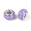 Opaque Resin European Beads RESI-T057-29F-2