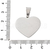 304 Stainless Steel Pendants STAS-F313-13P-3