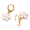 Flower Alloy Enamel Leverback Earrings & Pendant Necklaces Sets SJEW-JS01298-7