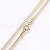 304 Stainless Steel Snake Chain Necklaces MAK-L015-21G-1