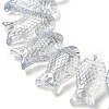 Electroplate Transparent Glass Beads Strands EGLA-C007-08A-3