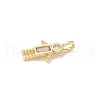 Brass Micro Pave Cubic Zirconia Pendants ZIRC-I356-17G-A11-2