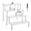 4-Tier Assembled Transparent Acrylic Organizer Display Risers ODIS-WH0029-82-1