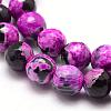 Natural Fire Crackle Agate Bead Strands G-K166-06F-6mm-07-3