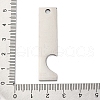 Mother's Day 201 Stainless Steel Big Pendants STAS-R002-21PG-04-3