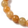 8mm Round Natural Topaz Jade Braided Bead Bracelets BJEW-C067-01B-24-3