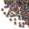 Electroplated Glass Beads GLAA-Q120-02B-1
