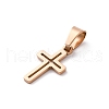 Ion Plating(IP) 304 Stainless Steel Pendants STAS-H453-03RG-2