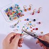 DIY Flower Beads Drop Earrings Making Kits DIY-SZ0007-88-4