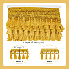   14 Yards Polyester Tassel Lace Ribbons OCOR-PH0004-32-2