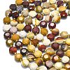 Natural Mookaite Beads Strands G-C116-A111-01-3
