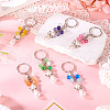 6Pcs Cat Eye Keychain KEYC-TAC00043-5