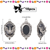 SUNNYCLUE 10Pcs Halloween Alloy Oval Pendants FIND-SC0011-18B-2