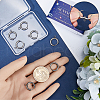 SUNNYCLUE 12Pcs 201 Stainless Steel Huggie Hoop Earring Findings STAS-SC0007-98P-3