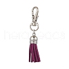 Faux Suede Tassel Pendant Decorations HJEW-JM03094-4