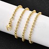 2.5MM Brass Ball Chain Necklaces NJEW-M108-04G-5