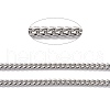 Tarnish Resistant 304 Stainless Steel Cuban Link Chain STAS-B019-02A-P-2