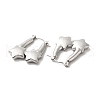 304 Stainless Steel Star Hoop Earrings for Women EJEW-K243-11P-2