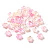 Gradient Color Acrylic Bead Caps OACR-Z028-01B-1