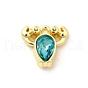 Alloy Rhinestone Pendants X-PALLOY-D330-02G-02B-1