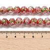 Handmade Foil Lampwork Beads Strands FOIL-S136-001E-4