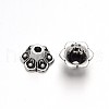 6-Petal Flower Tibetan Style Alloy Bead Caps TIBE-D262-02AS-1