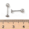 304 Stainless Steel Stud Earring Findings STAS-U056-04A-P-3