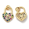 925 Sterling Silver Micro Pave Cubic Zirconia Charms STER-I010-35G-1