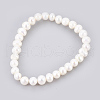 Grade A Pearl Stretch Bracelets BJEW-JB03911-1