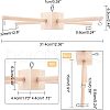DIY Eucalyptus Wood Holder Set AJEW-WH0013-33-4