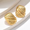 304 Stainless Steel Stud Earrings EJEW-U047-29G-3