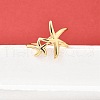 Brass Cuff Rings for Women RJEW-F184-08B-G-1