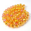 Electorplated Glass Beads EGLA-E005-04-2