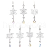 Snowflake Acrylic Hanging Ornaments HJEW-JM02309-1