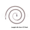 Non-Tarnish 3MM Unisex 304 Stainless Steel Curb Chains Necklaces GG8738-1-1