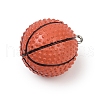Sport Theme Resin Pendants RESI-I063-01A-2