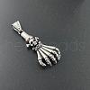 Retro Rock Punk Men's Skull Stainless Steel Pendant Necklaces SP0415-4